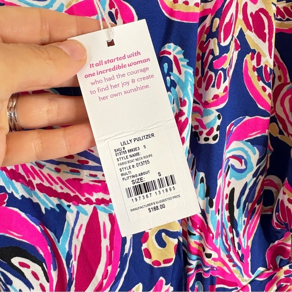 Lilly Pulitzer Perigi Boat Neck Romper Paisley Print Dress Small - Picture 4 of 14